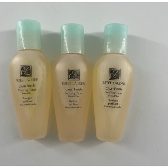 ESTEE LAUDER Clean Finish Purifying Toner Normal Dry 1 Fl oz Bottle Lot of 3 New - Picture 1 of 2